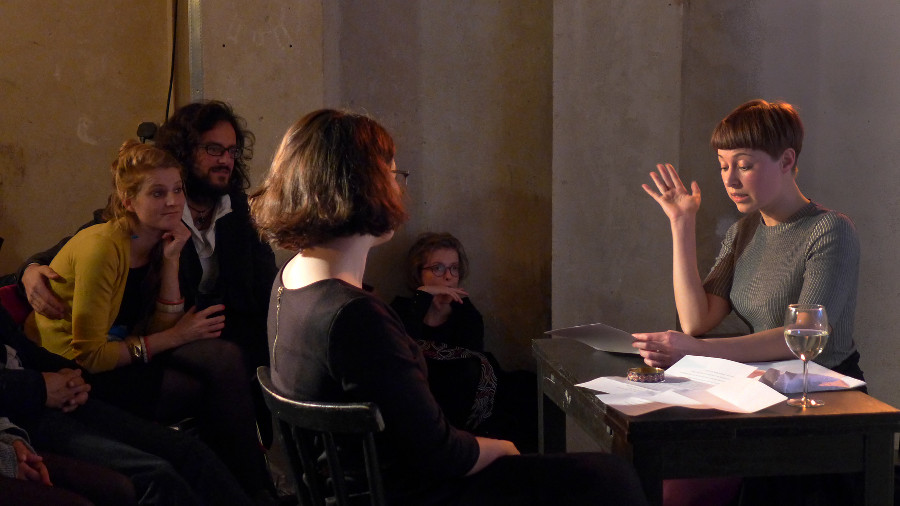 Mit Theresa Seraphin bei 14 x Kooperationen Liaison Spezial im Dezember 2015 (Foto: Ayna Steigerwald)
